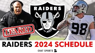 Las Vegas Raiders 2024 Schedule Opponents amp Instant Analysis  NFL Schedule Release [upl. by Rizas861]