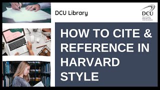 How to cite and reference in Harvard style [upl. by Towney409]