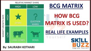 What is BCG Matrix How all companies use BCG Matrix Real life examples amp case study on BCG Matrix [upl. by Noirda]