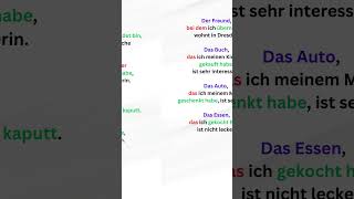 Relativsatz mit Präposition Beispielsätze germanlevelb1 germangrammar lerndeutsch [upl. by Iew743]