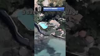 Vue aérienne de « La Madrague » propriété de Brigitte Bardot à SaintTropez [upl. by Supmart]