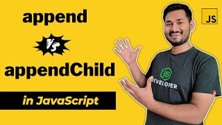 What is the difference between append and appendChild  The Complete JavaScript Course  Ep58 [upl. by Eelime]