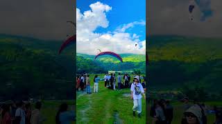 Paragliding landing short video in Nepal🪂🇳🇵 [upl. by Gerrit]