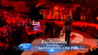 Eben Franckewitz  Set Fire To The Rain  American Idol 11  Top 13 Boys [upl. by Wynn19]