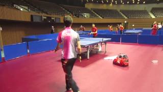 Adam Bobrow and Ma Long messing around surprise ending [upl. by Demahom363]