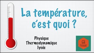 La température cest quoi [upl. by Gile]