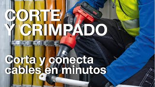 Crimpadora en acción corta y conecta cables en minutos [upl. by Llerrej524]