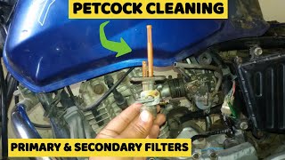 How to clean petcock valve of any motorcycle  petrol shut off valve cleaning pulsar 150 [upl. by Farah]