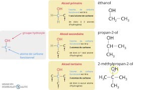 Primaire secondaire tertiaire les classes des alcools [upl. by Viafore]