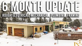 Custom Colorado Mountain House Build Progress  PreDrywall 6 Month Update  Owner Builder Homestead [upl. by Ymrej]