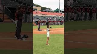 National Anthem Bowie Baysox 2022  Anna Tope [upl. by Assirrem]