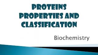 CLASSIFICATION OF PROTEINS SIMPLE CONJUGATED AND DERIVED PROTEIN BIOCHEMISTRYPART 2 FSc BS [upl. by Atnwahs]