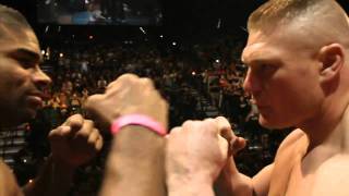 UFC 141 WeighIn LesnarOvereem Highlight [upl. by Alcina]