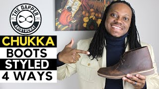 4 Ways to Style Chukka Boots  4 Ways to Wear Chukka Boots [upl. by Rosco507]