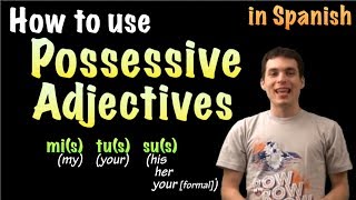 Learn Spanish  Possessive adjectives part 1 [upl. by Frannie]