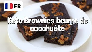 Recette Cétogène Brownies beurre de cacahuète En français [upl. by Arrehs]