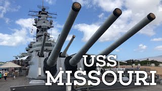 The USS Missouri Battleship Museum at Pearl Harbor Honolulu Hawaii [upl. by Gusta180]