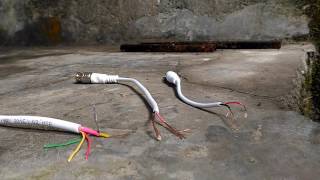 CCTV CAMERA SYSTEM CABLE CONNECTION [upl. by Algar]