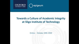 ​Towards a Culture of Academic Integrity at IT Sligo [upl. by Ahsil]