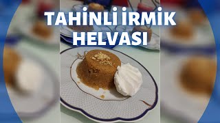 TAHİNLİ İRMİK HELVASI TARİFİÇOK PRATİK VE KOLAY [upl. by Tab470]