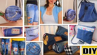 11 FANTASTIC DIY OLD JEANS TRANSFORM IDEAS  Dont Trash Old Jeans  RECYCLING OLD CLOTHES [upl. by Larner]