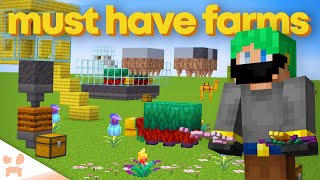 10 Minecraft 120 Farms In 10 Minutes [upl. by Akinyt]