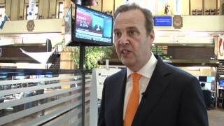 Dutch Princess visits Beursplein 5 at reopening trading floor [upl. by Imuyam]