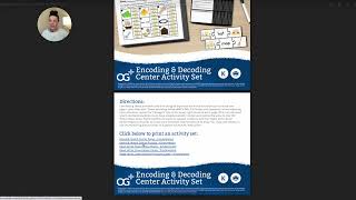 OG Encoding amp Decoding Printable Center Activity Bundle [upl. by Htebsil131]