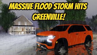 Greenville Wisc Roblox l HUGE FLOOD RAIN STORM Tornado Special F3X Roleplay [upl. by Bridwell]