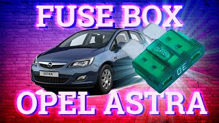 Opel Astra J Vauxhall Astra J 20092018 fuse box diagrams [upl. by Dimitry]