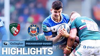 Leicester v Bath  HIGHLIGHTS  Hard Fought Victory  Gallagher Premiership Rugby 202223 [upl. by Halsy455]