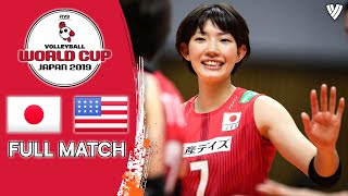 Japan 🆚 USA  Full Match  Women’s Volleyball World Cup 2019 [upl. by Hayyim]