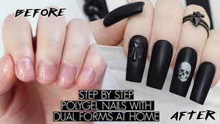 DIY POLYGEL NAILS AT HOME  The Beauty Vault [upl. by Lorene]