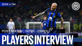 AUDERO AND DIMARCO  INTER 20 EMPOLI  PLAYERS INTERVIEW 🎙️⚫🔵 [upl. by Sabina]