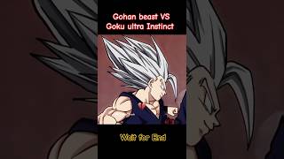 Gohan beast Vs Goku ultra Instinct goku anime shorts popular [upl. by Sedruol97]