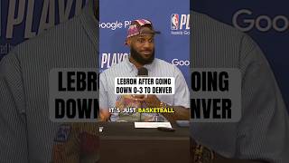 LeBron on the pressure of having to play perfect vs the Nuggets [upl. by Iturk]