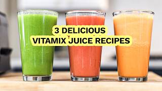 3 Delicious Vitamix Juice Recipes Carrot Celery amp Grapefruit Blends [upl. by Arimay]