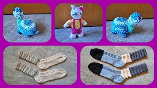 Socken amp Amigurumi • Hello Kitty • Schildkröte  Julebuergerfee [upl. by Claresta]