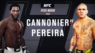 CANNONIER VS PEREIRA UFC PESO MEDIO [upl. by Ydak659]