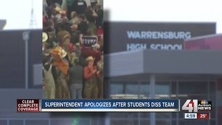 Superintendent apologizes after students diss team [upl. by Llemar66]