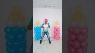 BALLOON decoration ideas at home 👶🍼 cartoon balloon [upl. by Gayner]