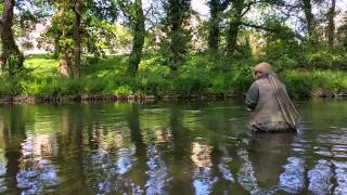 Trout fishing on the river itchen in Hampshire [upl. by Ecyoj]