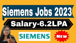 Siemens Graduate Jobs 20232024  Recruiting as Process Associate  Apply Now [upl. by Rivers]