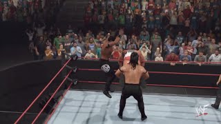 The Acolytes Vs Natural Disasters Wwf 2k23 [upl. by Aisac956]