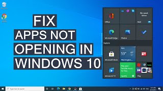 How To Fix Windows 10 Apps Not Opening  Solve Apps Problems [upl. by Meagan568]