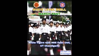 STATE LEVEL DRILL MARCH PAST led by AdityaChauhan NSSOpenUnit OrgBy CHD Admn NSS Youth4India [upl. by Thar]