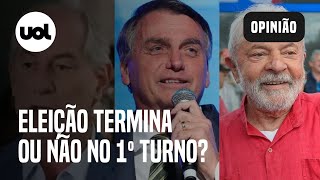 Lula x Bolsonaro eleição acaba no 1º turno ou teremos 2º turno Colunistas do UOL opinam [upl. by Ahseined]