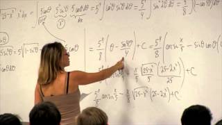 Math 2B Calculus Lecture 12 Trigonometric Substitution [upl. by Aksehcnarf]