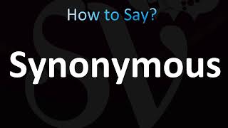 How to Pronounce Synonymous CORRECTLY [upl. by Netsirhk]