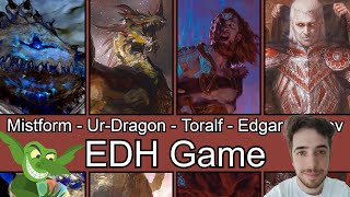 Mistform Ultimus vs UrDragon vs Toralf vs Edgar Markov ft Tomer from MTGGoldfish Commander [upl. by Keelia]